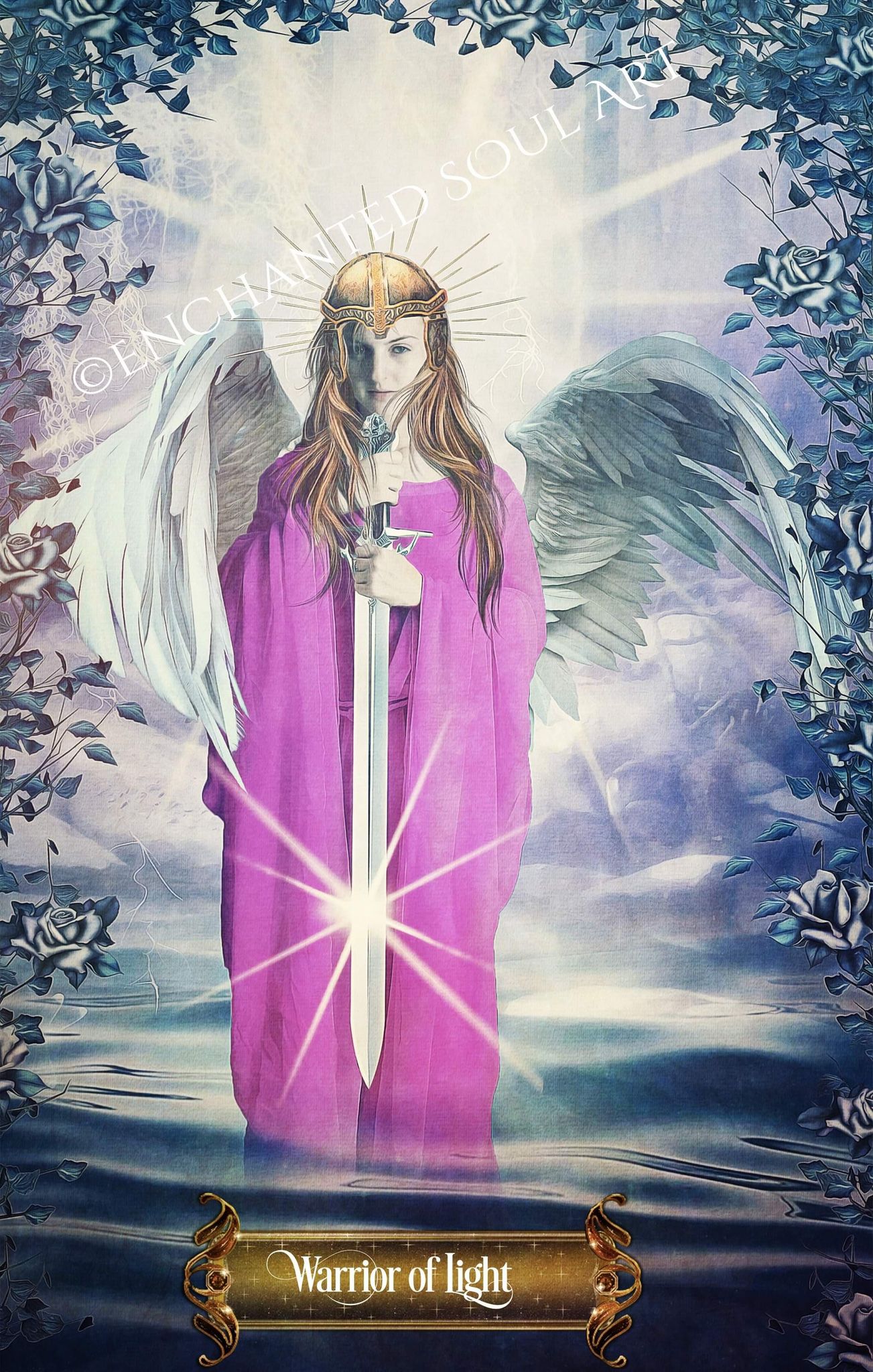 Warrior of light, angel card