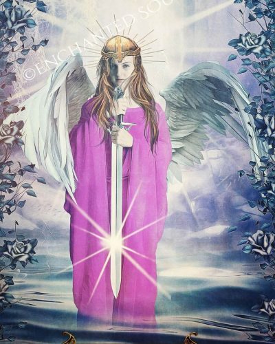 Warrior of light, angel card